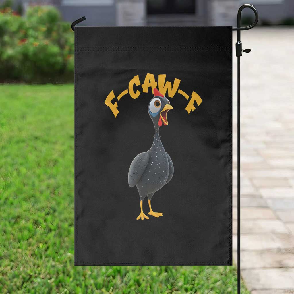 Funny F Caw F Guinea Fowl Garden Flag Cartoon Guinea Bird Poultry Humor - Wonder Print Shop