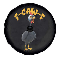 Funny F Caw F Guinea Fowl Spare Tire Cover Cartoon Guinea Bird Poultry Humor - Wonder Print Shop