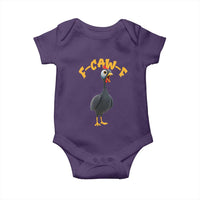 Funny F Caw F Guinea Fowl Baby Onesie Cartoon Guinea Bird Poultry Humor - Wonder Print Shop
