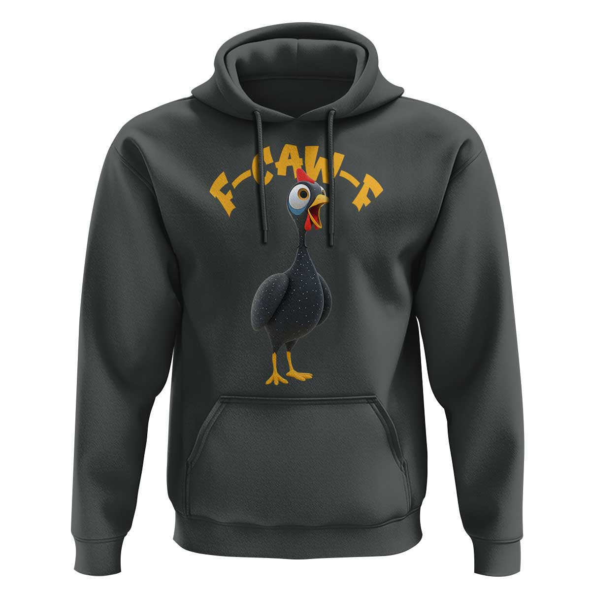 Funny F Caw F Guinea Fowl Hoodie Cartoon Guinea Bird Poultry Humor - Wonder Print Shop