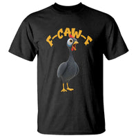 Funny F Caw F Guinea Fowl T Shirt Cartoon Guinea Bird Poultry Humor - Wonder Print Shop