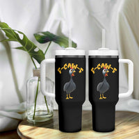 Funny F Caw F Guinea Fowl Tumbler With Handle Cartoon Guinea Bird Poultry Humor - Wonder Print Shop