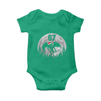 Funny Jersey Devil 67 Christmas Santa Hat Moon Night Stroll Baby Onesie - Wonder Print Shop