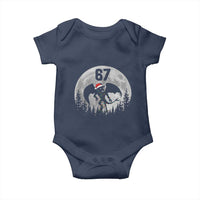 Funny Jersey Devil 67 Christmas Santa Hat Moon Night Stroll Baby Onesie - Wonder Print Shop