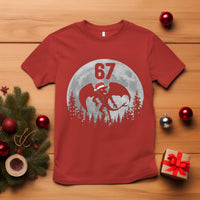 Funny Jersey Devil 67 Christmas Santa Hat Moon Night Stroll T Shirt - Wonder Print Shop