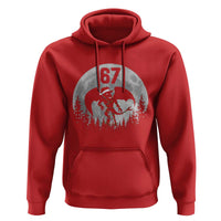 Funny Jersey Devil 67 Christmas Santa Hat Moon Night Stroll Hoodie - Wonder Print Shop