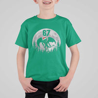 Funny Jersey Devil 67 Christmas Santa Hat Moon Night Stroll T Shirt For Kid - Wonder Print Shop