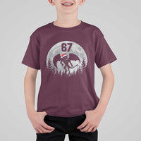 Funny Jersey Devil 67 Christmas Santa Hat Moon Night Stroll T Shirt For Kid - Wonder Print Shop