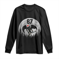 Funny Jersey Devil 67 Christmas Santa Hat Moon Night Stroll Long Sleeve Shirt - Wonder Print Shop