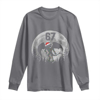 Funny Jersey Devil 67 Christmas Santa Hat Moon Night Stroll Long Sleeve Shirt - Wonder Print Shop