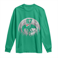 Funny Jersey Devil 67 Christmas Santa Hat Moon Night Stroll Long Sleeve Shirt - Wonder Print Shop
