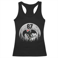 Funny Jersey Devil 67 Christmas Santa Hat Moon Night Stroll Racerback Tank Top - Wonder Print Shop