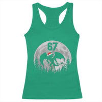 Funny Jersey Devil 67 Christmas Santa Hat Moon Night Stroll Racerback Tank Top - Wonder Print Shop