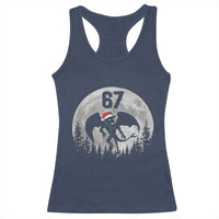Funny Jersey Devil 67 Christmas Santa Hat Moon Night Stroll Racerback Tank Top - Wonder Print Shop
