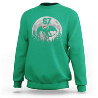 Funny Jersey Devil 67 Christmas Santa Hat Moon Night Stroll Sweatshirt - Wonder Print Shop