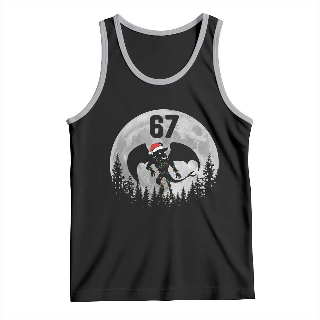 Funny Jersey Devil 67 Christmas Santa Hat Moon Night Stroll Tank Top - Wonder Print Shop