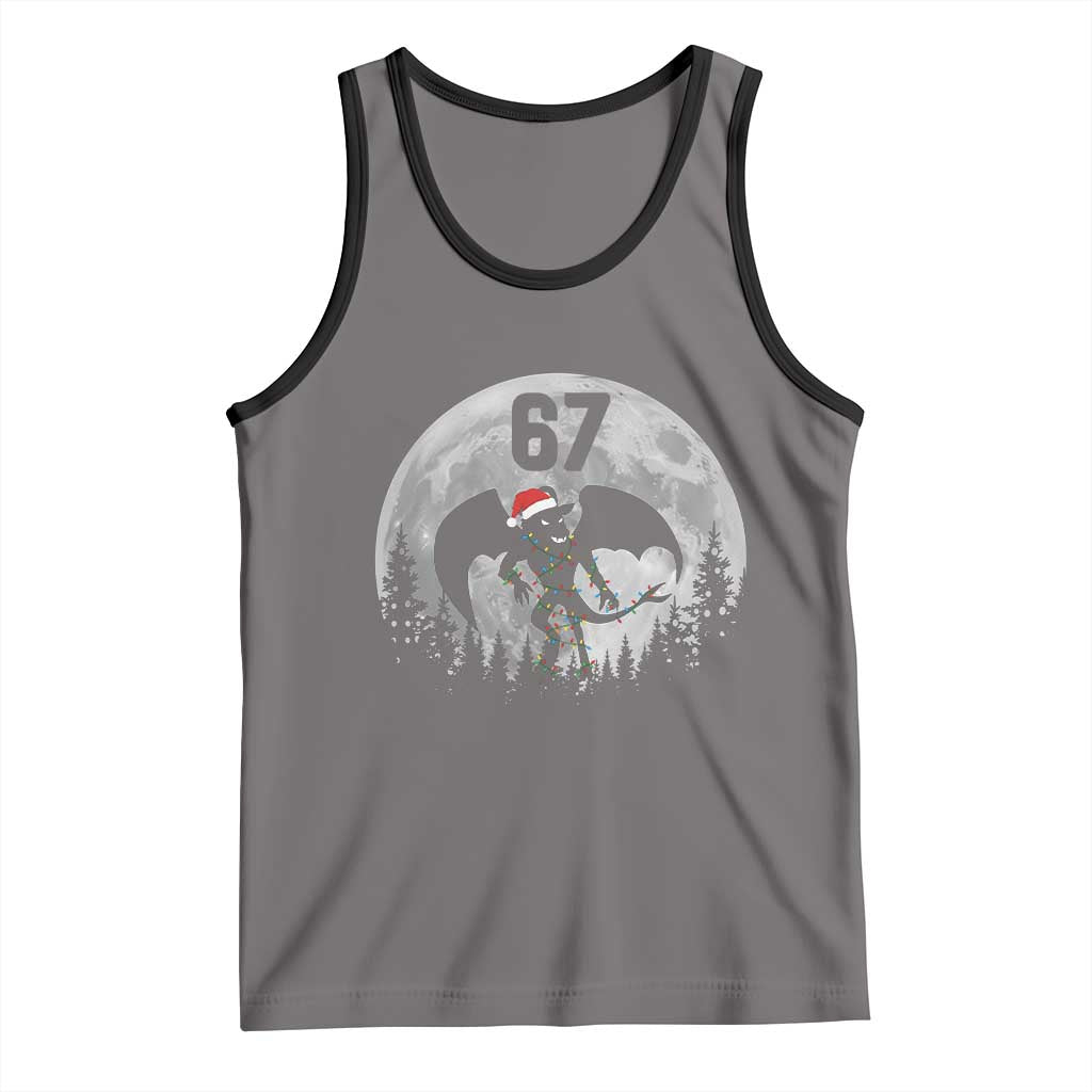 Funny Jersey Devil 67 Christmas Santa Hat Moon Night Stroll Tank Top - Wonder Print Shop