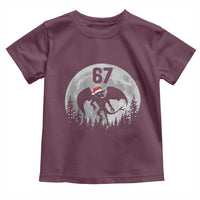 Funny Jersey Devil 67 Christmas Santa Hat Moon Night Stroll Toddler T Shirt - Wonder Print Shop