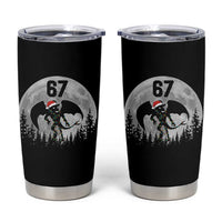 Funny Jersey Devil 67 Christmas Santa Hat Moon Night Stroll Tumbler Cup - Wonder Print Shop