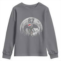 Funny Jersey Devil 67 Christmas Santa Hat Moon Night Stroll Youth Sweatshirt - Wonder Print Shop