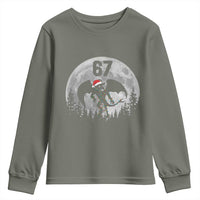 Funny Jersey Devil 67 Christmas Santa Hat Moon Night Stroll Youth Sweatshirt - Wonder Print Shop