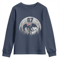 Funny Jersey Devil 67 Christmas Santa Hat Moon Night Stroll Youth Sweatshirt - Wonder Print Shop