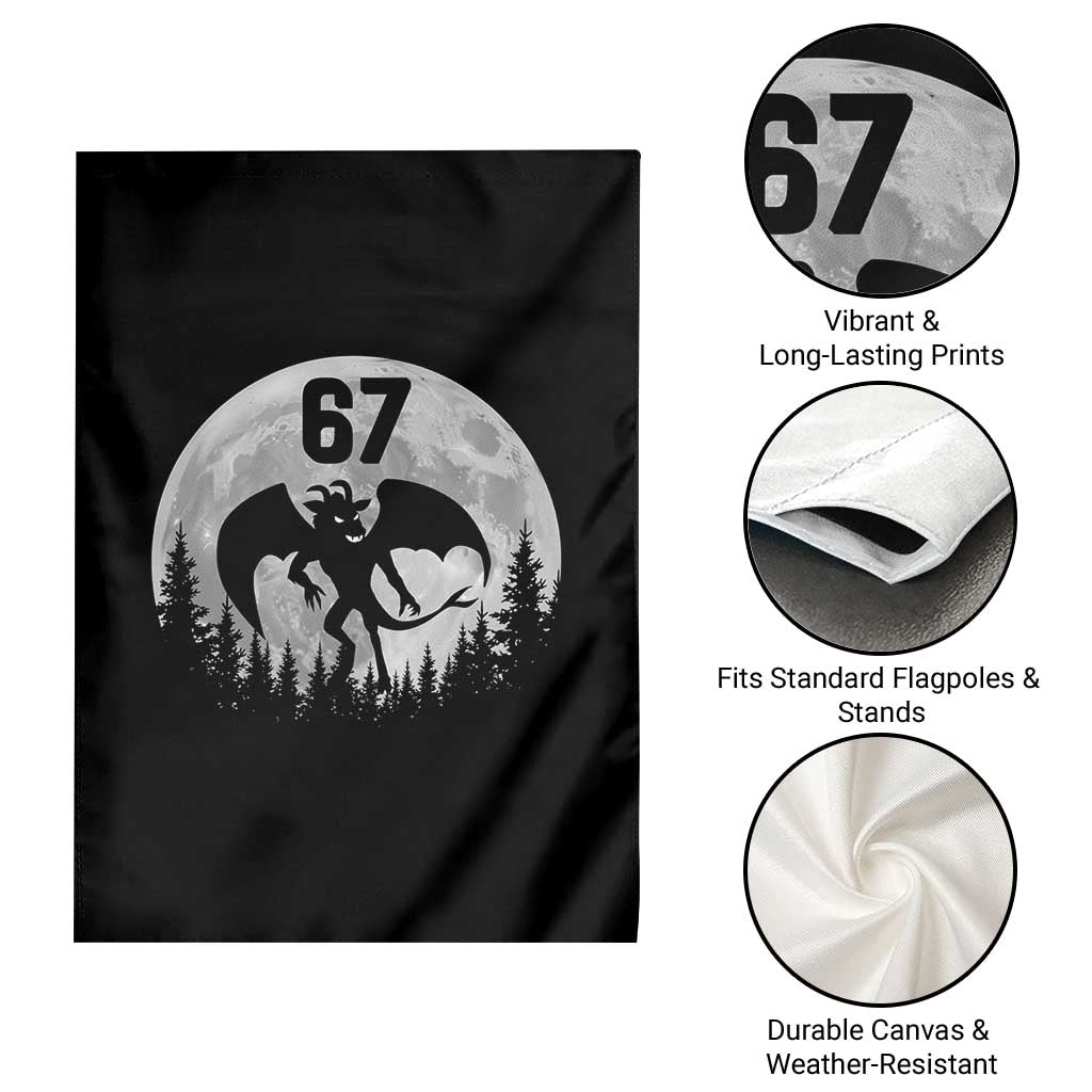 Funny Jersey Devil 67 Moon Night Stroll Garden Flag - Wonder Print Shop