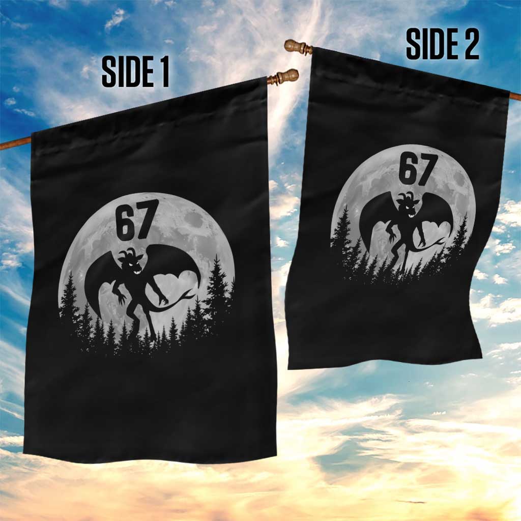 Funny Jersey Devil 67 Moon Night Stroll Garden Flag - Wonder Print Shop