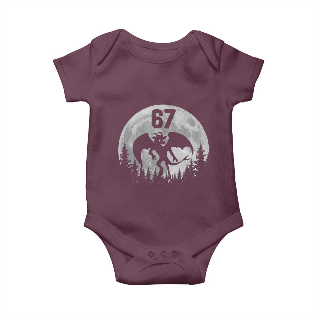 Funny Jersey Devil 67 Moon Night Stroll Baby Onesie - Wonder Print Shop