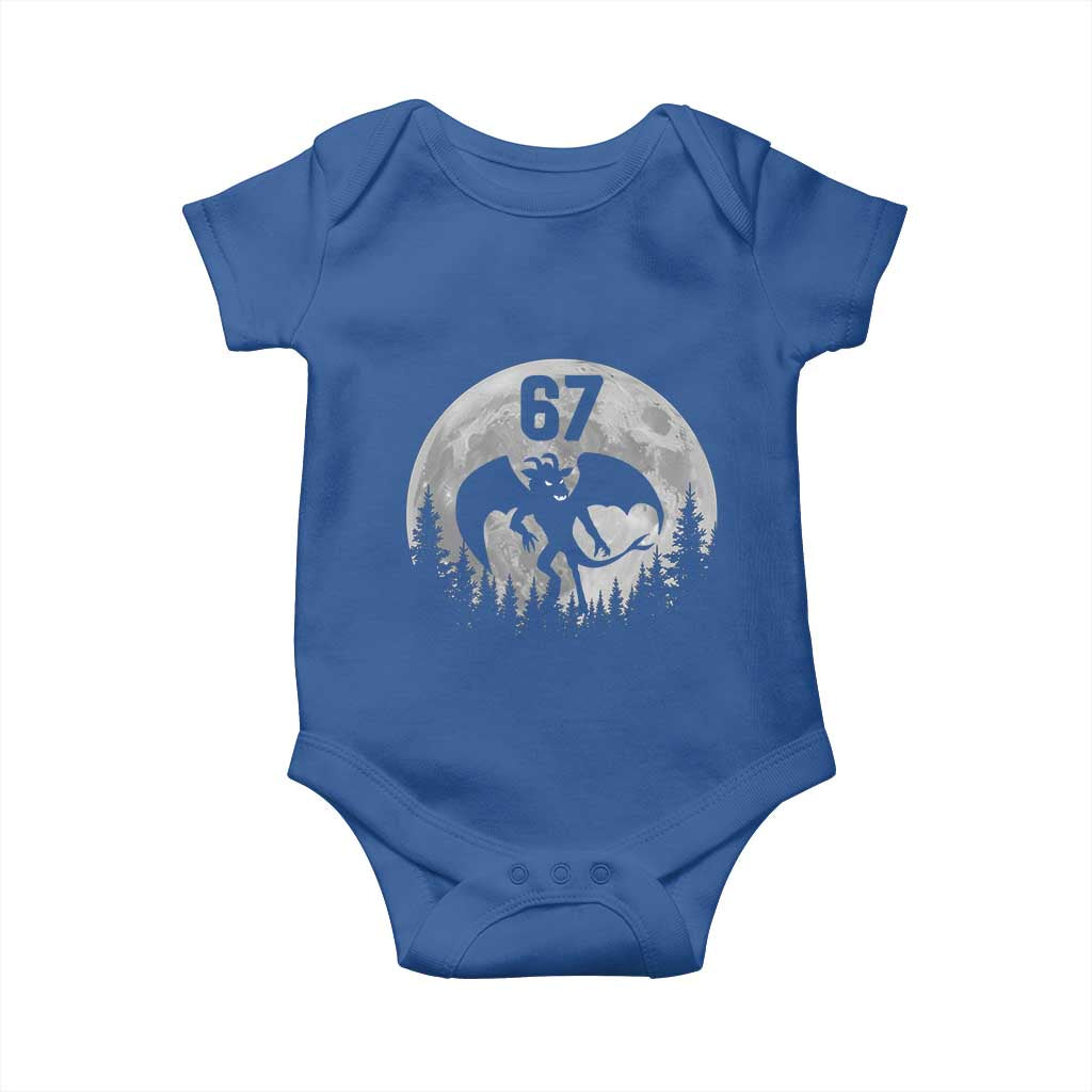 Funny Jersey Devil 67 Moon Night Stroll Baby Onesie - Wonder Print Shop