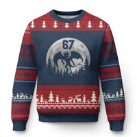Funny Jersey Devil 67 Moon Night Stroll Ugly Christmas Sweater - Wonder Print Shop