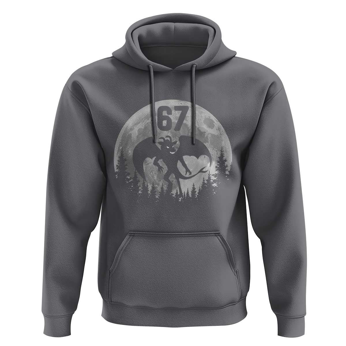 Funny Jersey Devil 67 Moon Night Stroll Hoodie - Wonder Print Shop