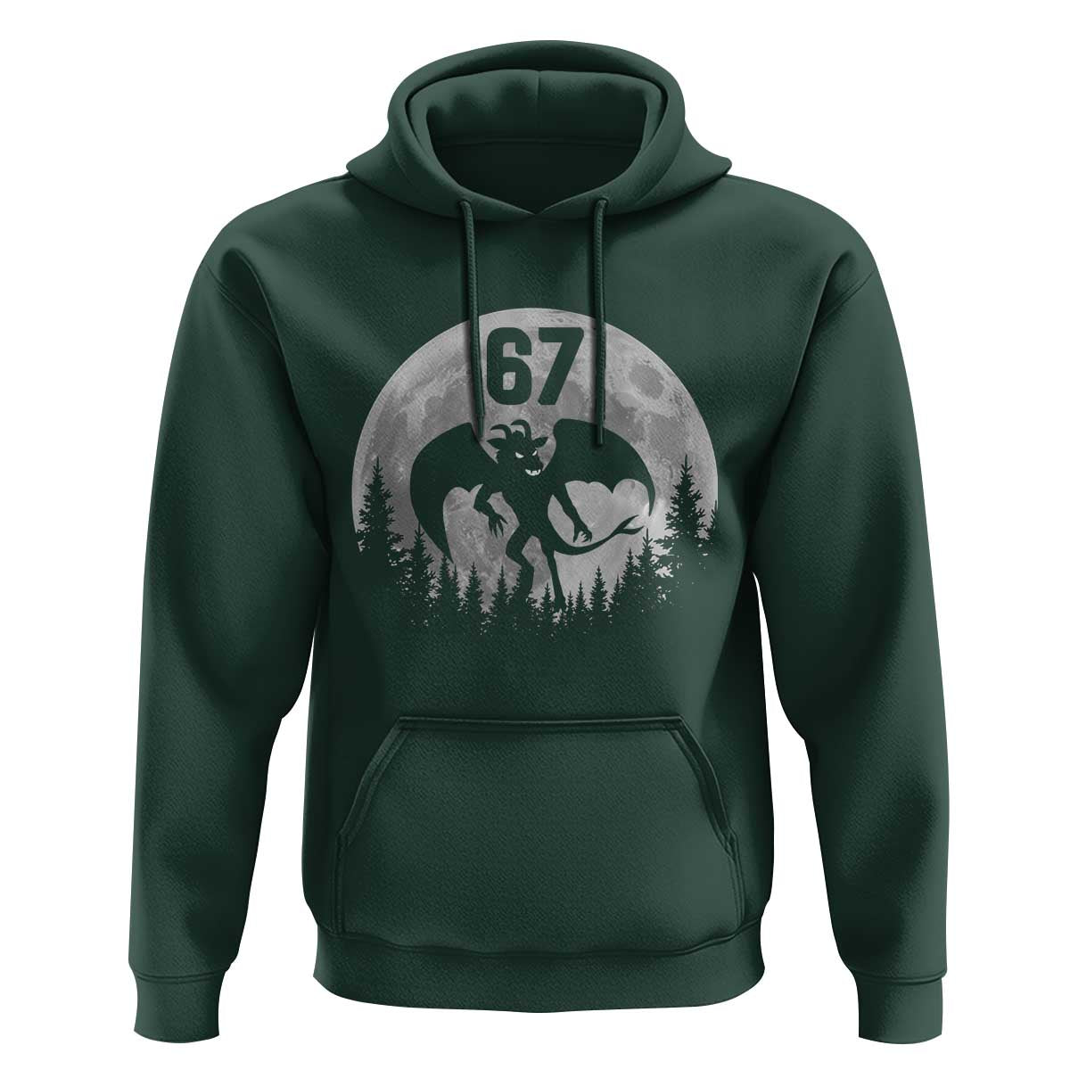 Funny Jersey Devil 67 Moon Night Stroll Hoodie - Wonder Print Shop