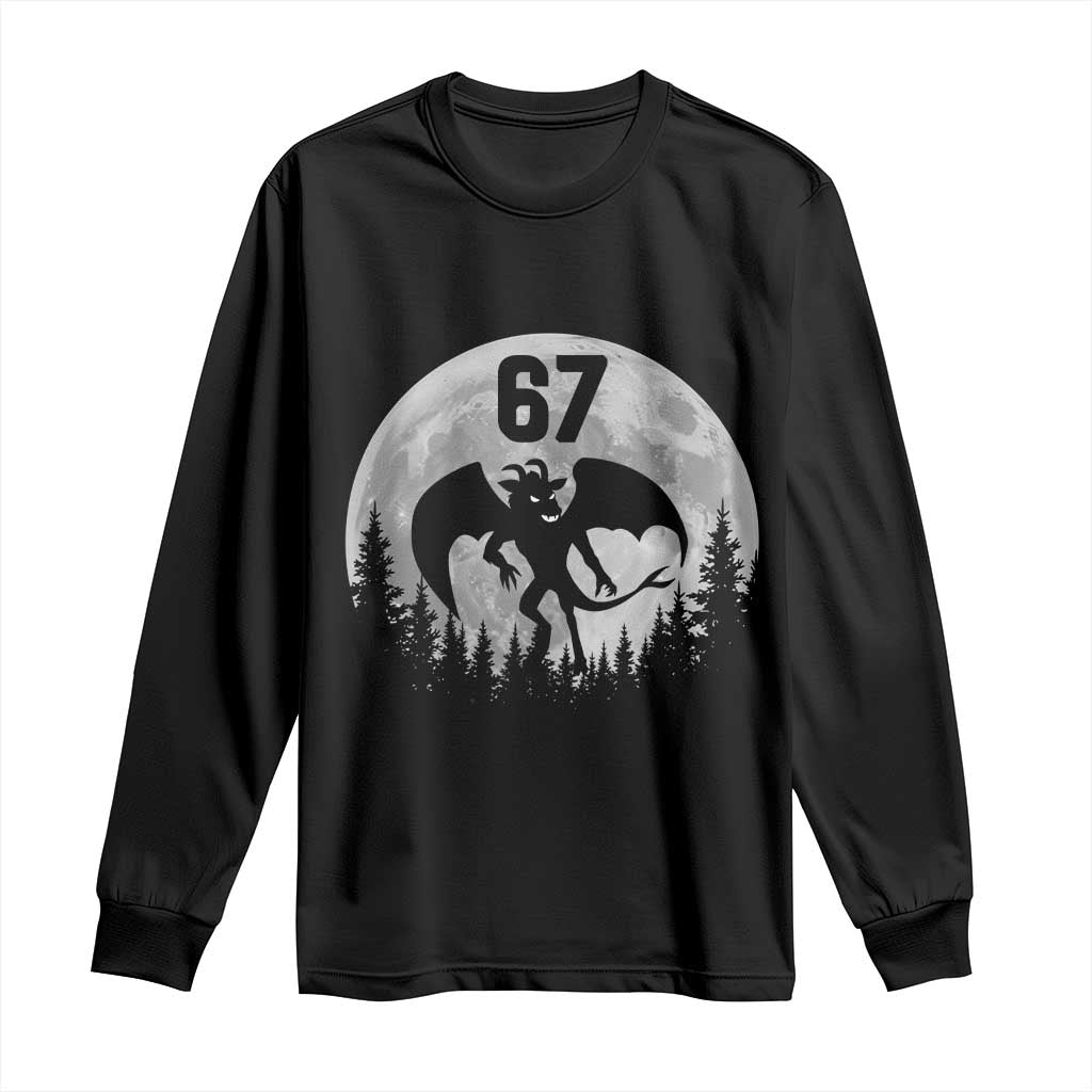 Funny Jersey Devil 67 Moon Night Stroll Long Sleeve Shirt - Wonder Print Shop