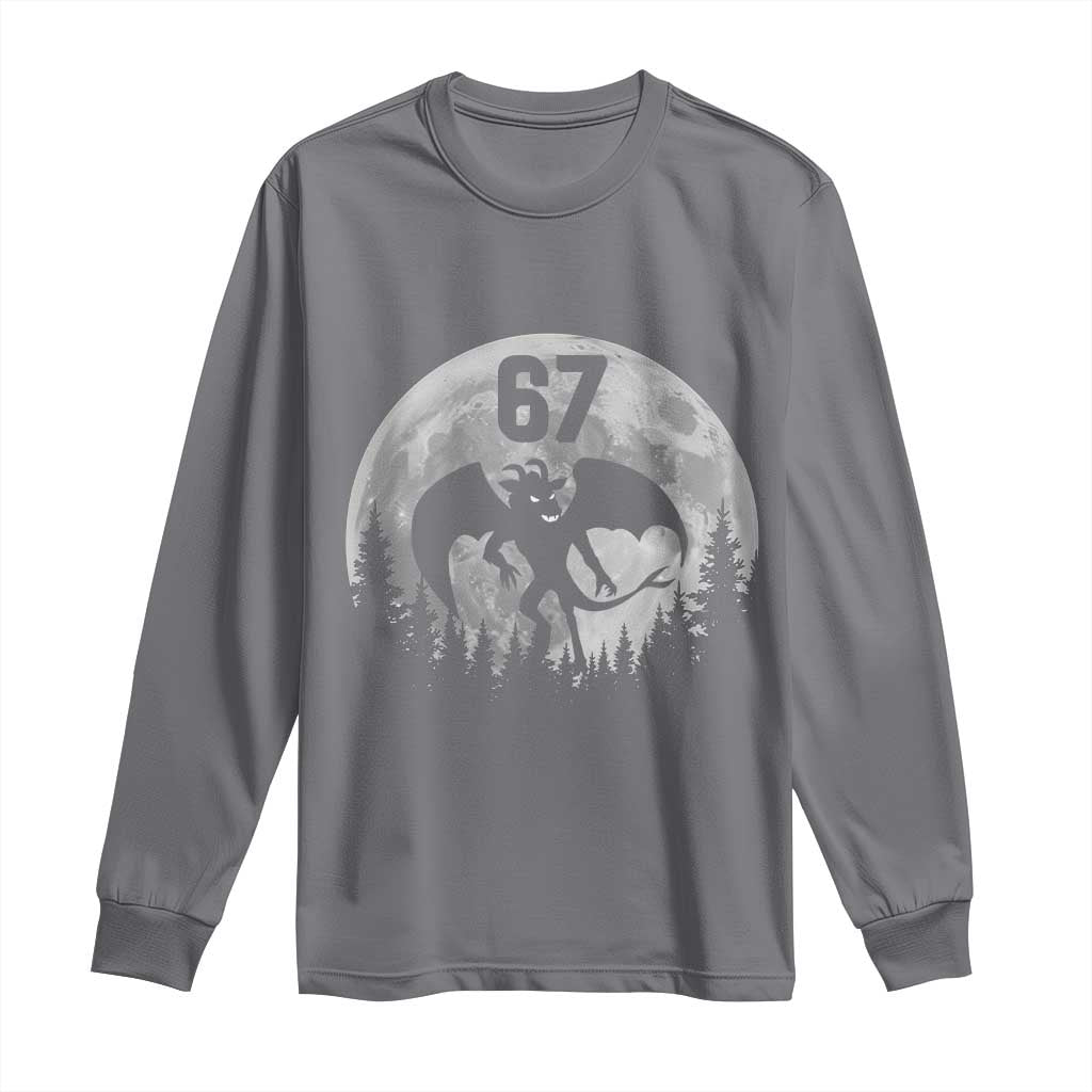 Funny Jersey Devil 67 Moon Night Stroll Long Sleeve Shirt - Wonder Print Shop