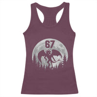 Funny Jersey Devil 67 Moon Night Stroll Racerback Tank Top - Wonder Print Shop