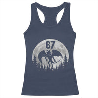 Funny Jersey Devil 67 Moon Night Stroll Racerback Tank Top - Wonder Print Shop