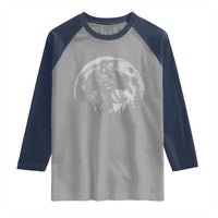 Funny Jersey Devil 67 Moon Night Stroll Raglan Shirt - Wonder Print Shop