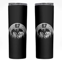 Funny Jersey Devil 67 Moon Night Stroll Skinny Tumbler - Wonder Print Shop