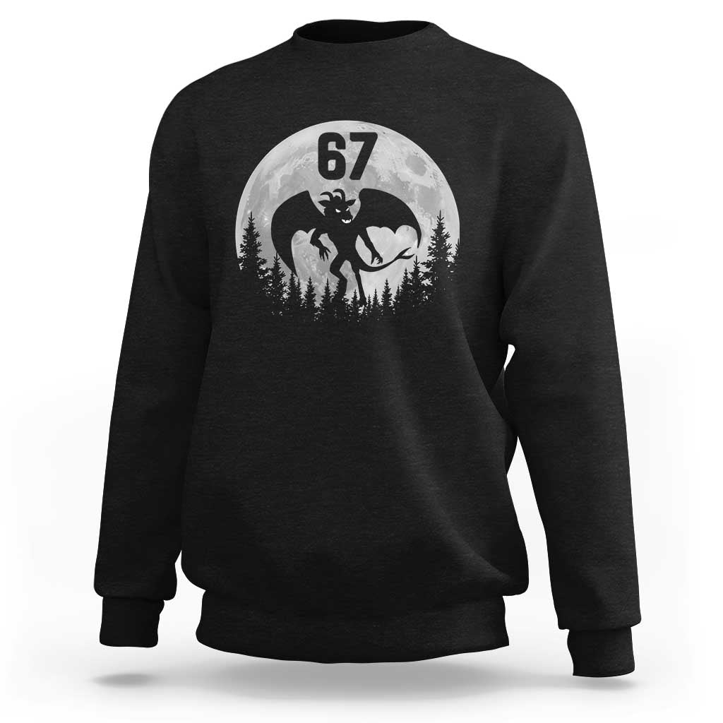 Funny Jersey Devil 67 Moon Night Stroll Sweatshirt - Wonder Print Shop