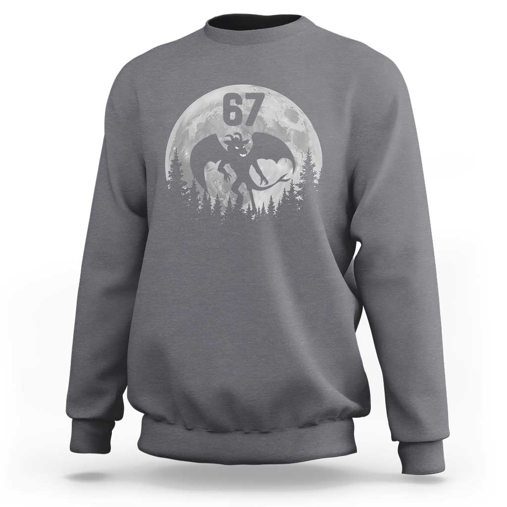 Funny Jersey Devil 67 Moon Night Stroll Sweatshirt - Wonder Print Shop