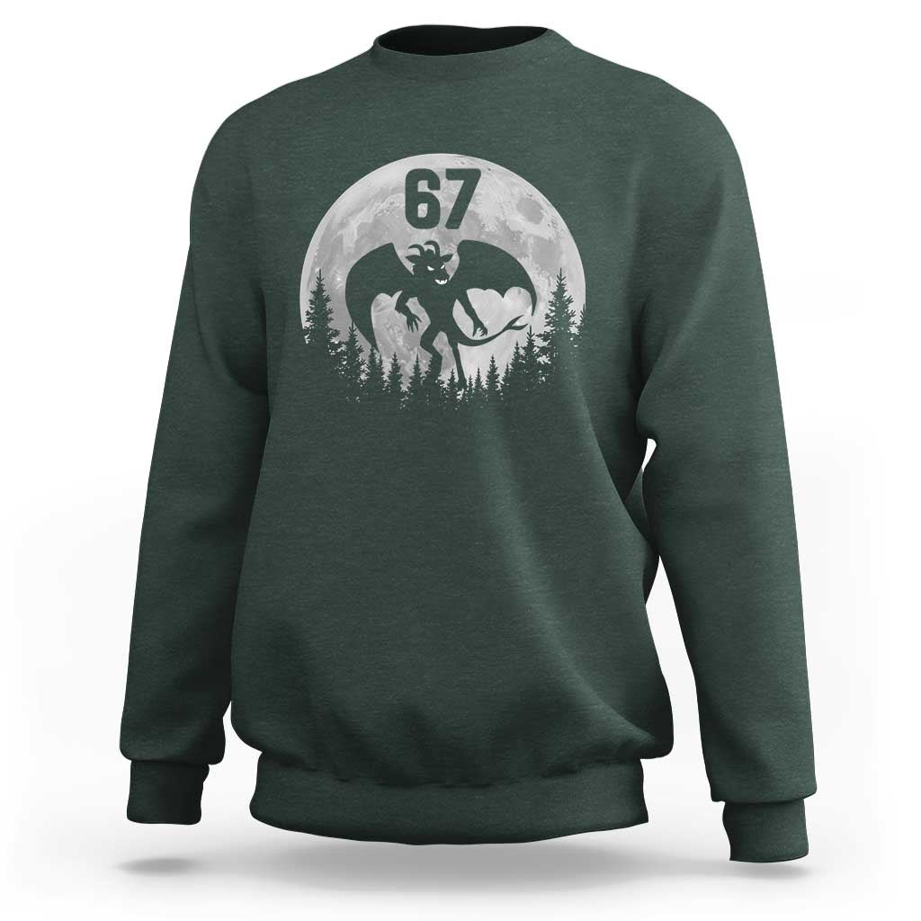 Funny Jersey Devil 67 Moon Night Stroll Sweatshirt - Wonder Print Shop