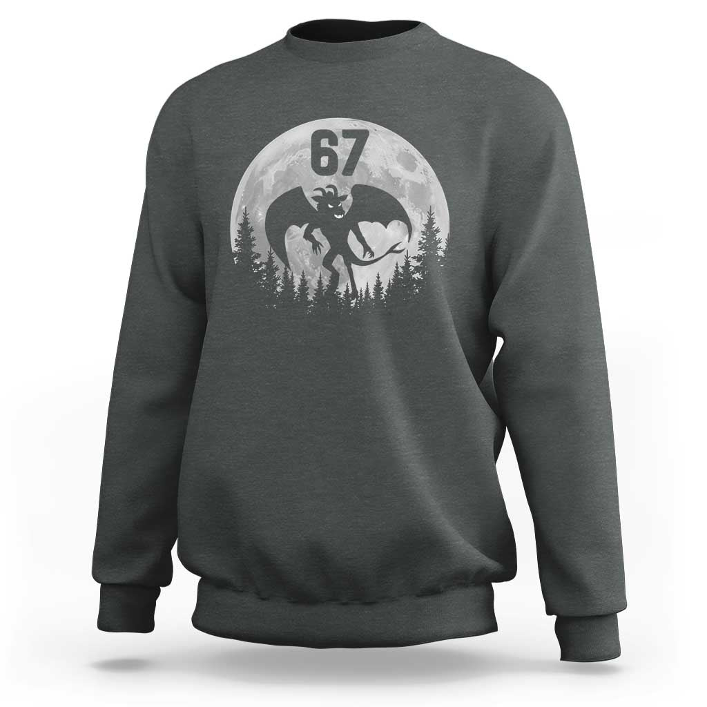 Funny Jersey Devil 67 Moon Night Stroll Sweatshirt - Wonder Print Shop