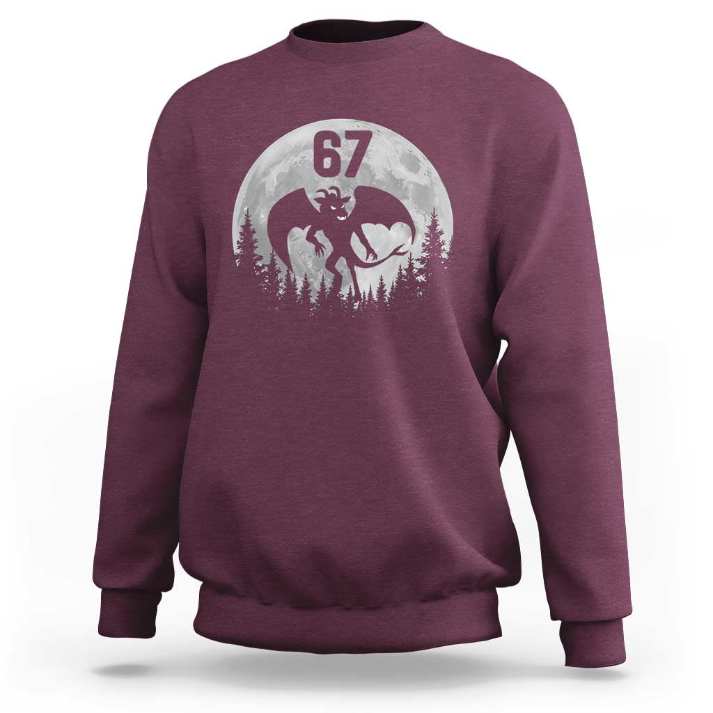 Funny Jersey Devil 67 Moon Night Stroll Sweatshirt - Wonder Print Shop