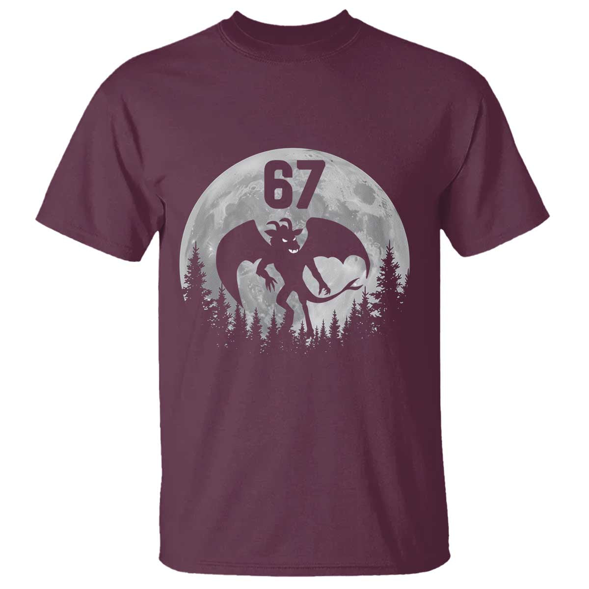 Funny Jersey Devil 67 Moon Night Stroll T Shirt - Wonder Print Shop