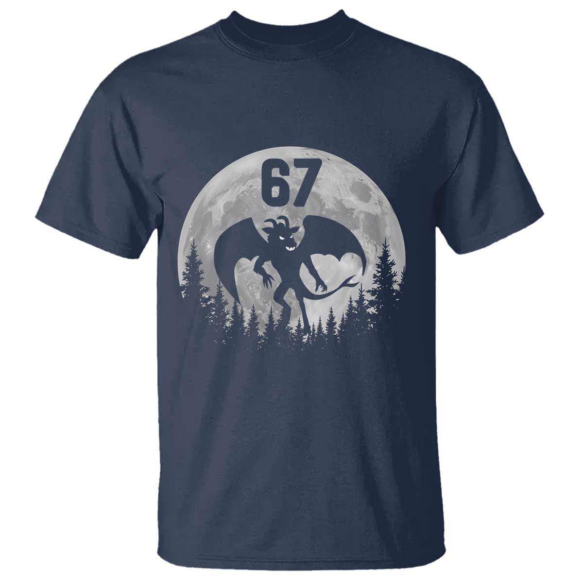 Funny Jersey Devil 67 Moon Night Stroll T Shirt - Wonder Print Shop