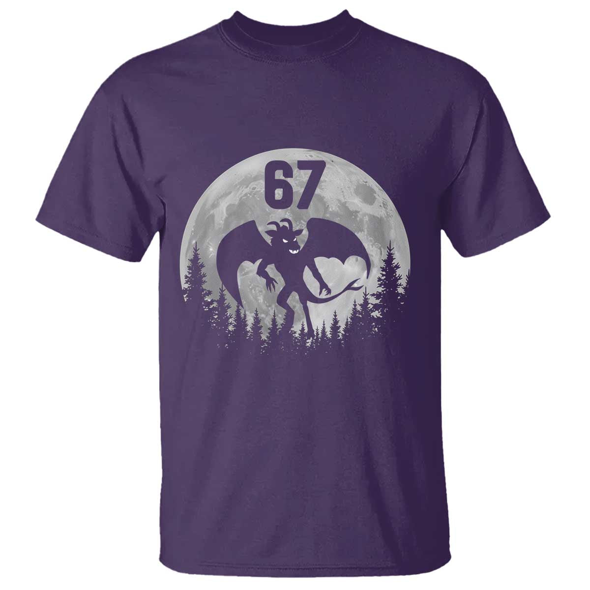 Funny Jersey Devil 67 Moon Night Stroll T Shirt - Wonder Print Shop
