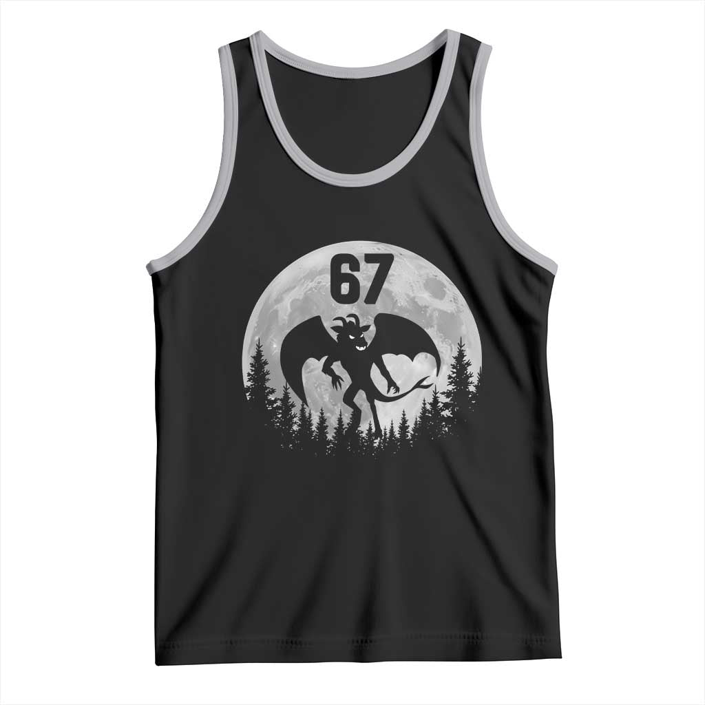 Funny Jersey Devil 67 Moon Night Stroll Tank Top - Wonder Print Shop