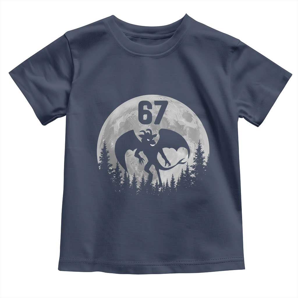 Funny Jersey Devil 67 Moon Night Stroll Toddler T Shirt - Wonder Print Shop
