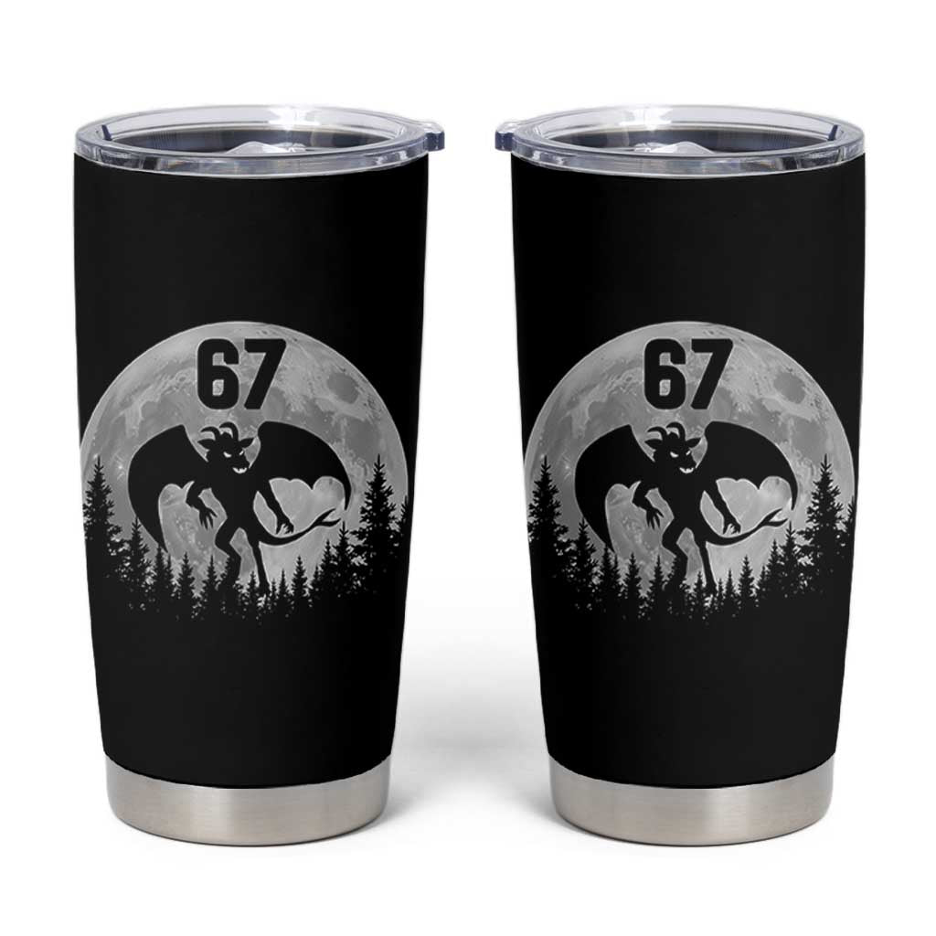 Funny Jersey Devil 67 Moon Night Stroll Tumbler Cup - Wonder Print Shop